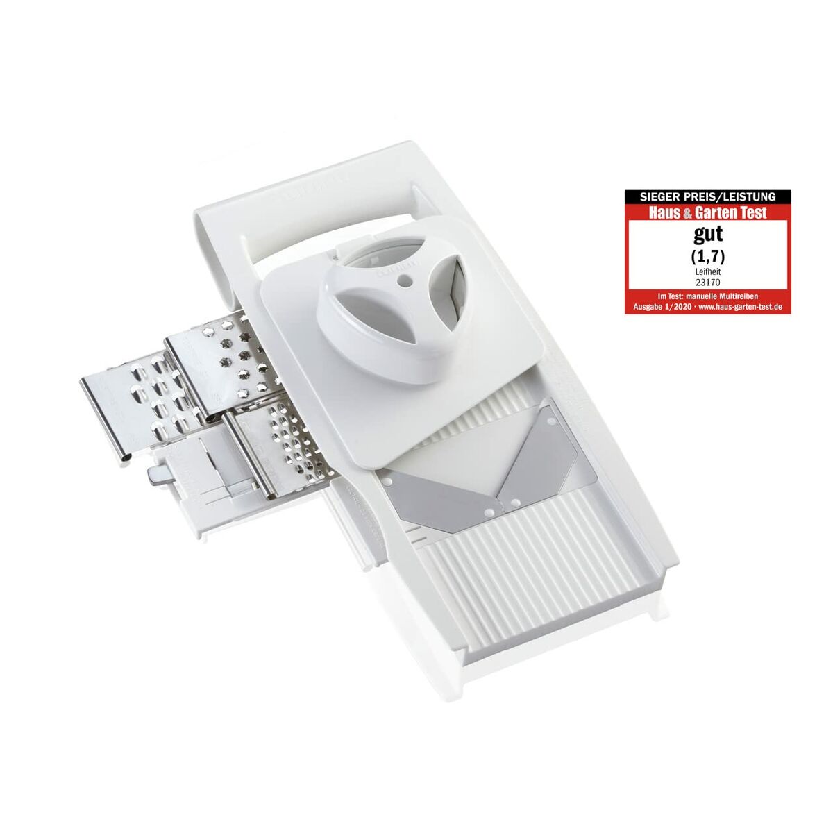 Mandolina-Rallador Leifheit Blanco Acero Inoxidable Plástico 4 en 1