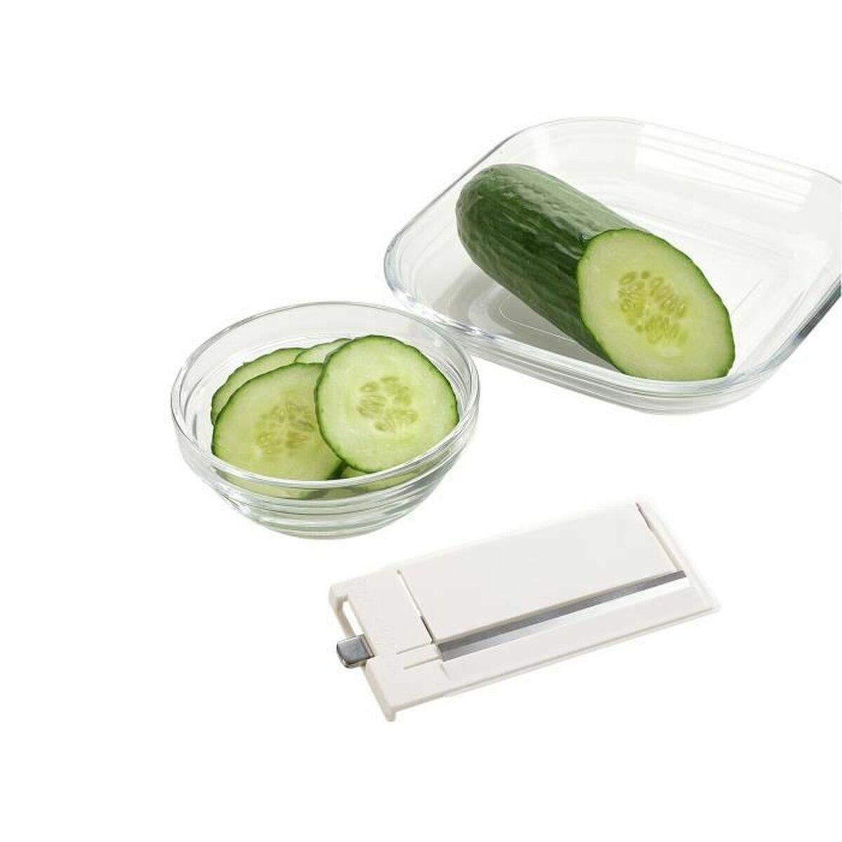 Mandolina-Rallador Leifheit Blanco Acero Inoxidable Plástico 4 en 1