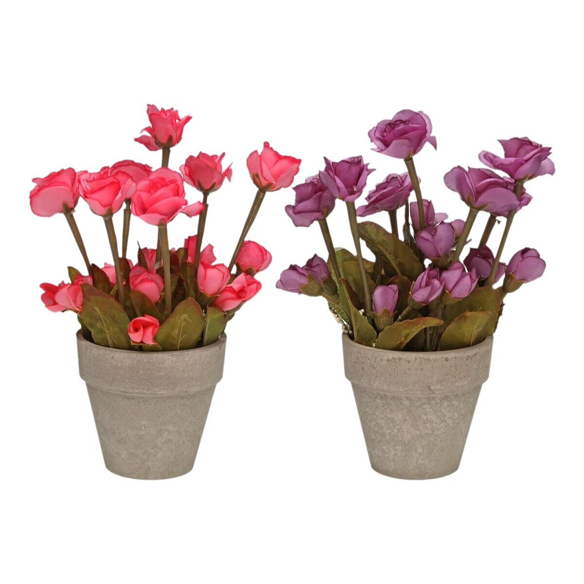 Planta Decorativa Versa Hierro Textil Plástico 11 x 27 cm