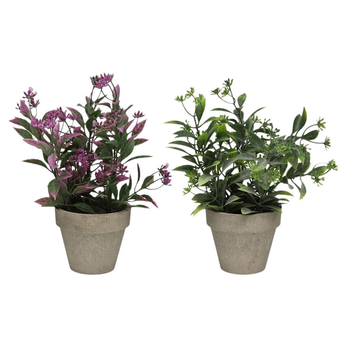 Planta Decorativa Versa Hierro Textil Plástico 11 x 26 cm