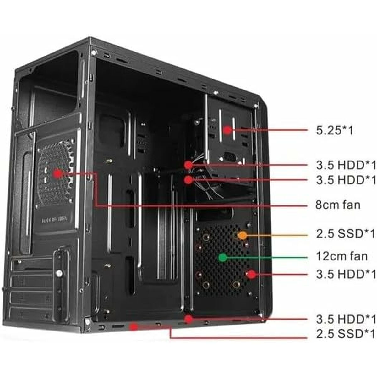 Caja Semitorre ATX approx! APPC-301 Negro