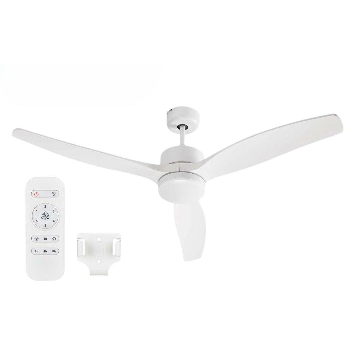 Ventilador de Techo con Luz Argon Blanco 40 W Ø 132 cm