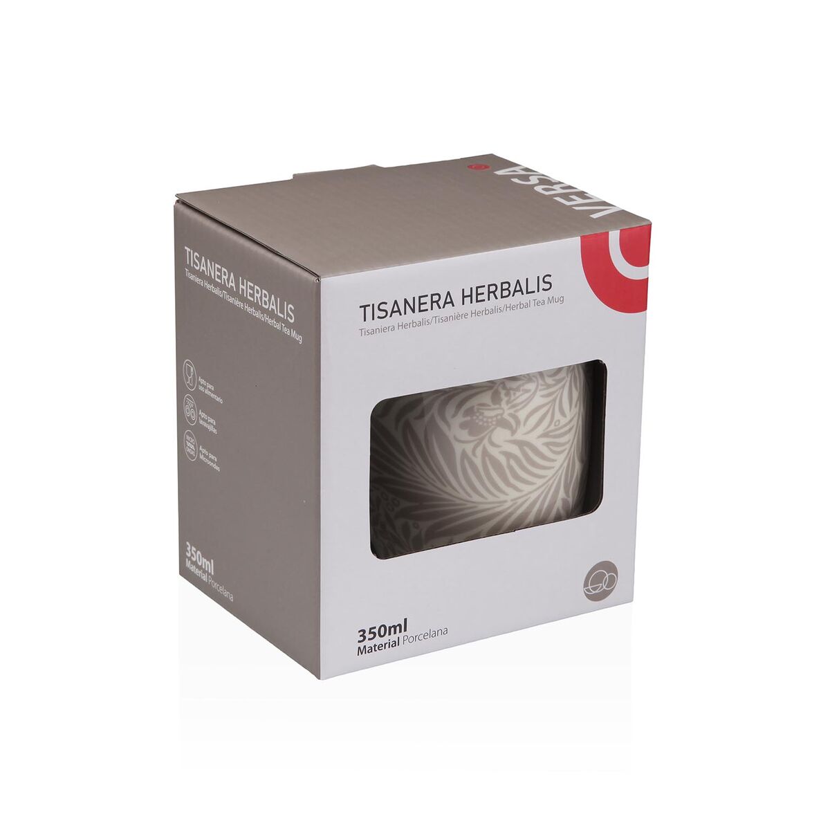 Taza con Filtro para Infusiones Versa Gris