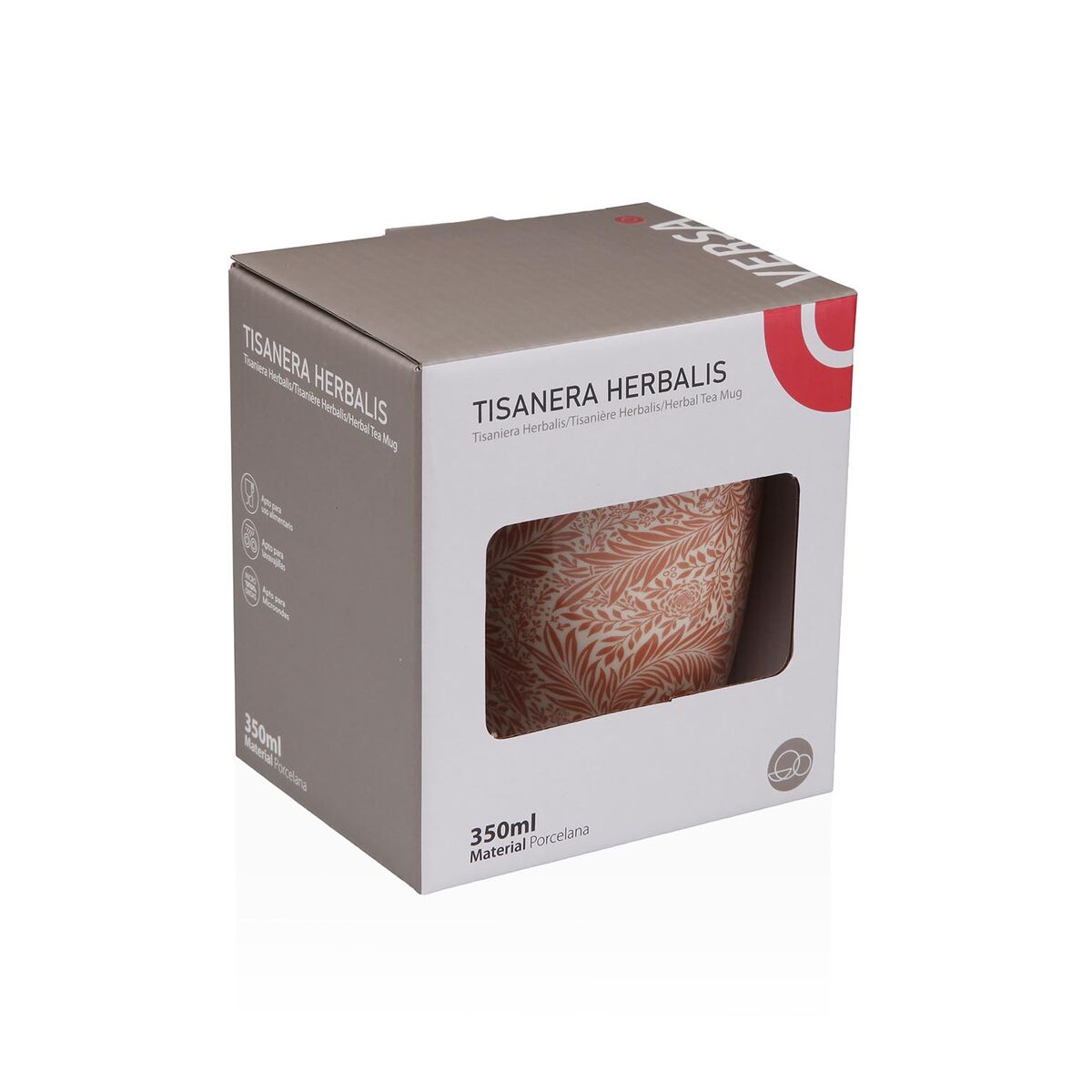 Taza con Filtro para Infusiones Versa Naranja