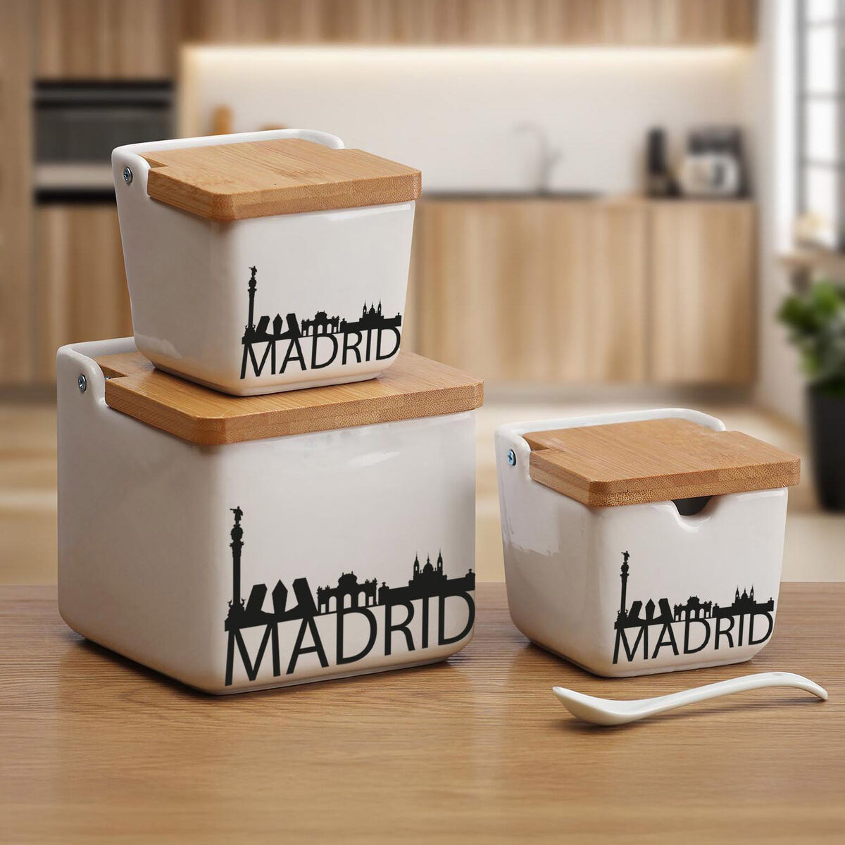 Azucarero Versa Madrid Cerámica 8,8 x 8,5 x 8,8 cm