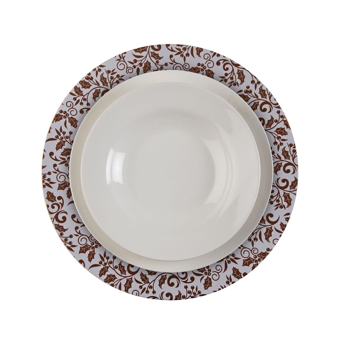 Bajo Plato Versa Aurea Metal 33 x 1,5 x 33 cm