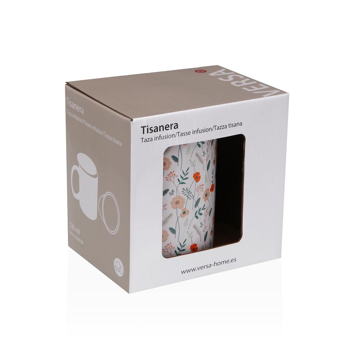 Taza con Filtro para Infusiones Versa Verde