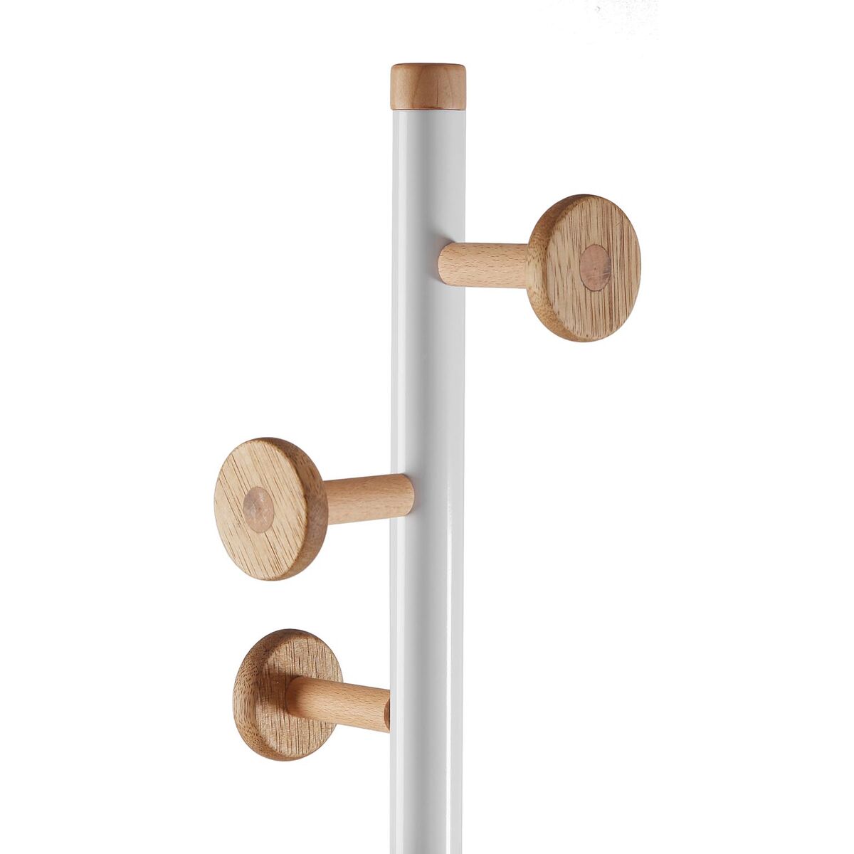 Perchero de Pie Versa Blanco Madera Metal 34,5 x 180 x 34,5 cm