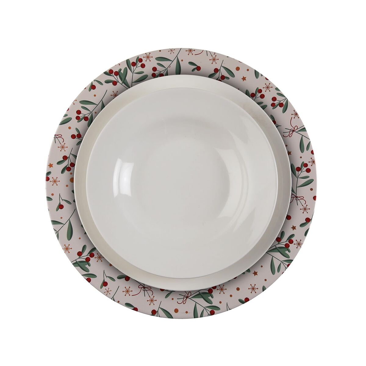 Bajo Plato Versa Metal Bayas 33 x 1,5 x 33 cm