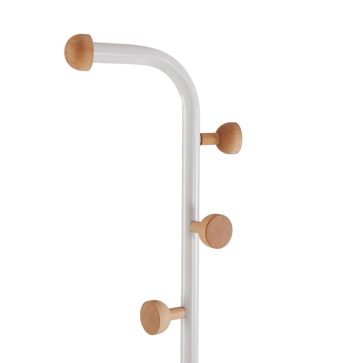 Perchero de Pie Versa Cheka Blanco Metal