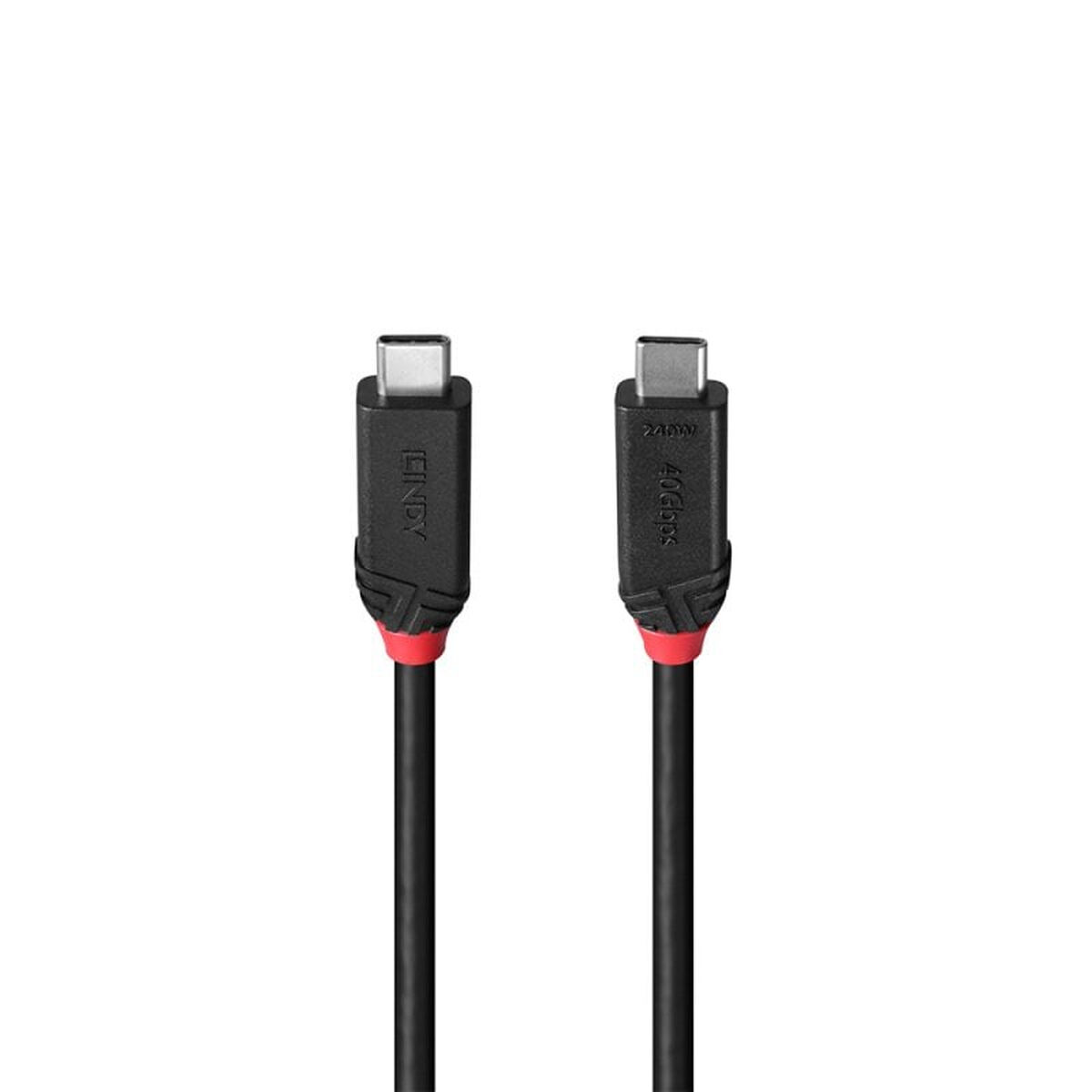 Cable USB-C a USB-C LINDY 37002 Negro 2 m