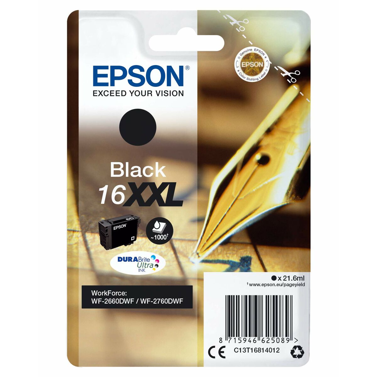 Cartucho de Tinta Original Epson Nº16XXL Magenta (10 Unidades)