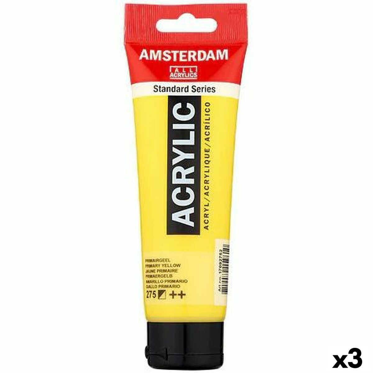 Pintura acrílica Talens Amsterdam Amarillo 120 ml (3 Unidades)