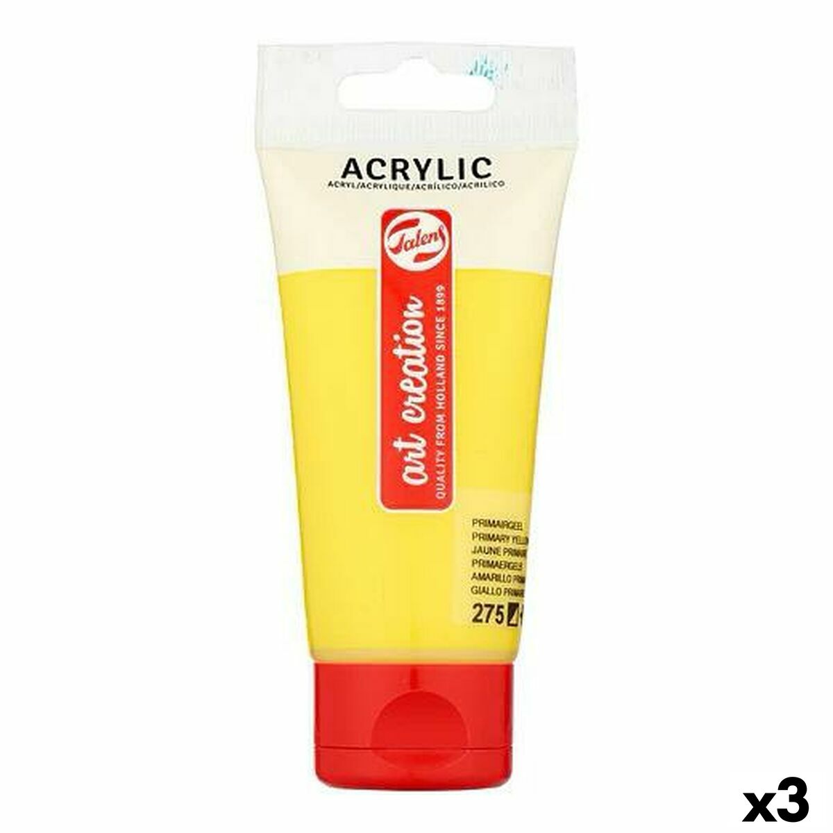 Pintura acrílica Talens Art Creation Amarillo 75 ml (3 Unidades)