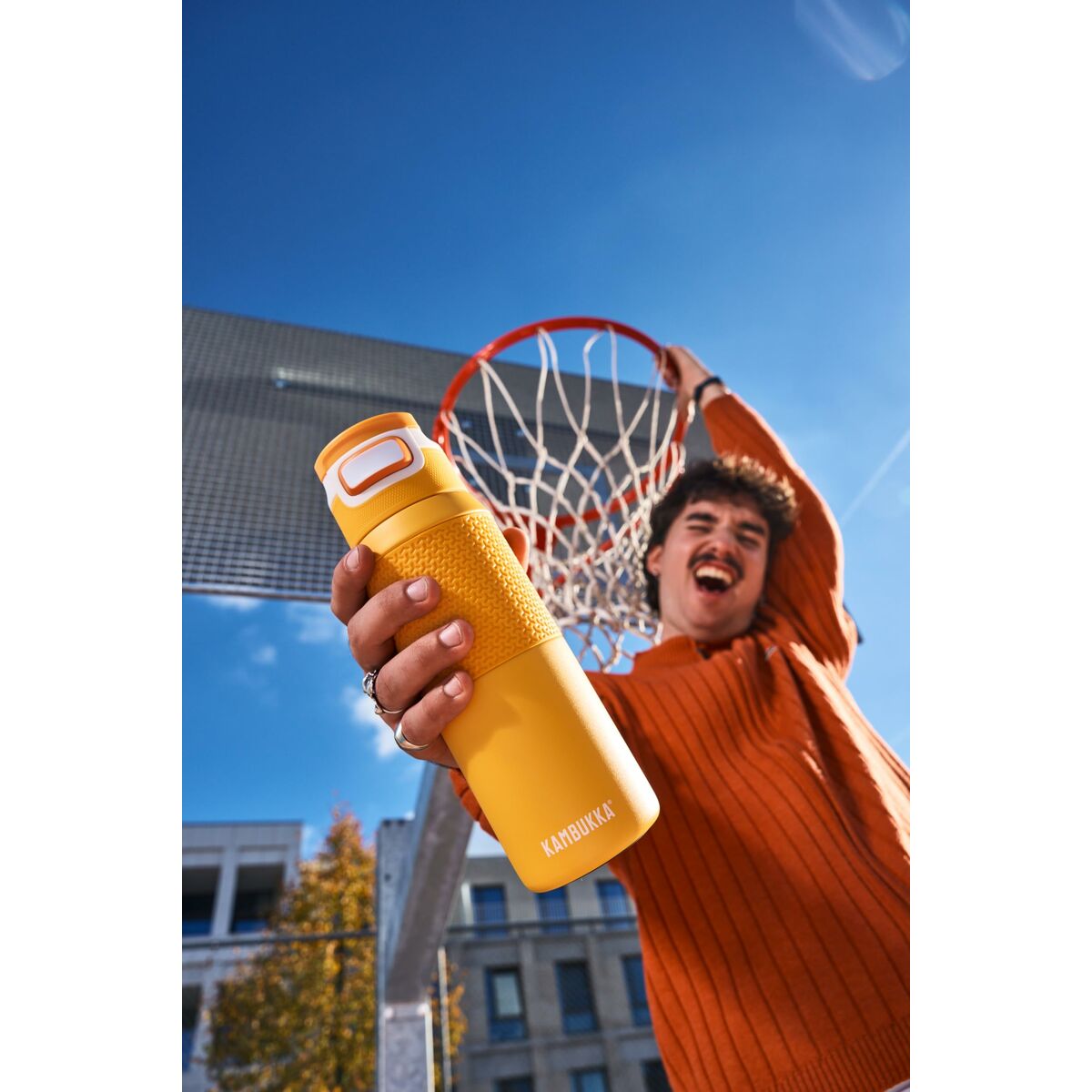 Botella de Agua Kambukka Elton Naranja Tritán 750 ml