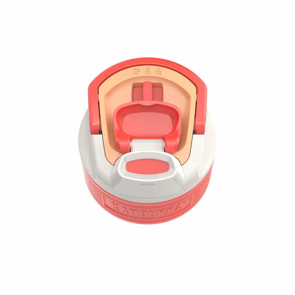 Botella de Agua Kambukka Elton Naranja Transparente 750 ml 1 L Plástico