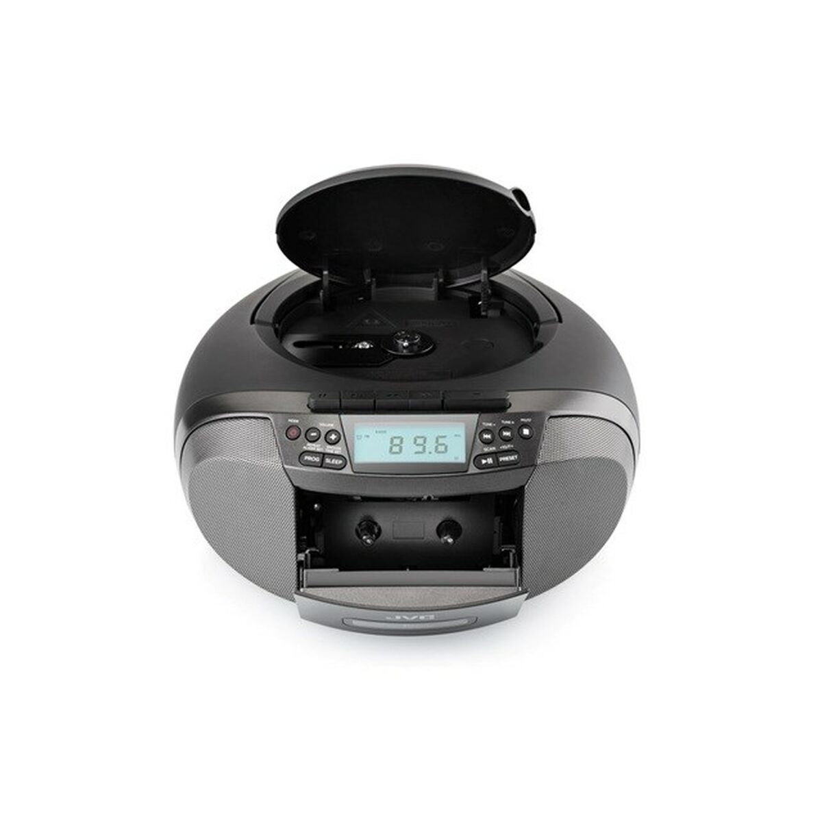 Radio Cassette JVC JVCRCE444B Negro AM/FM