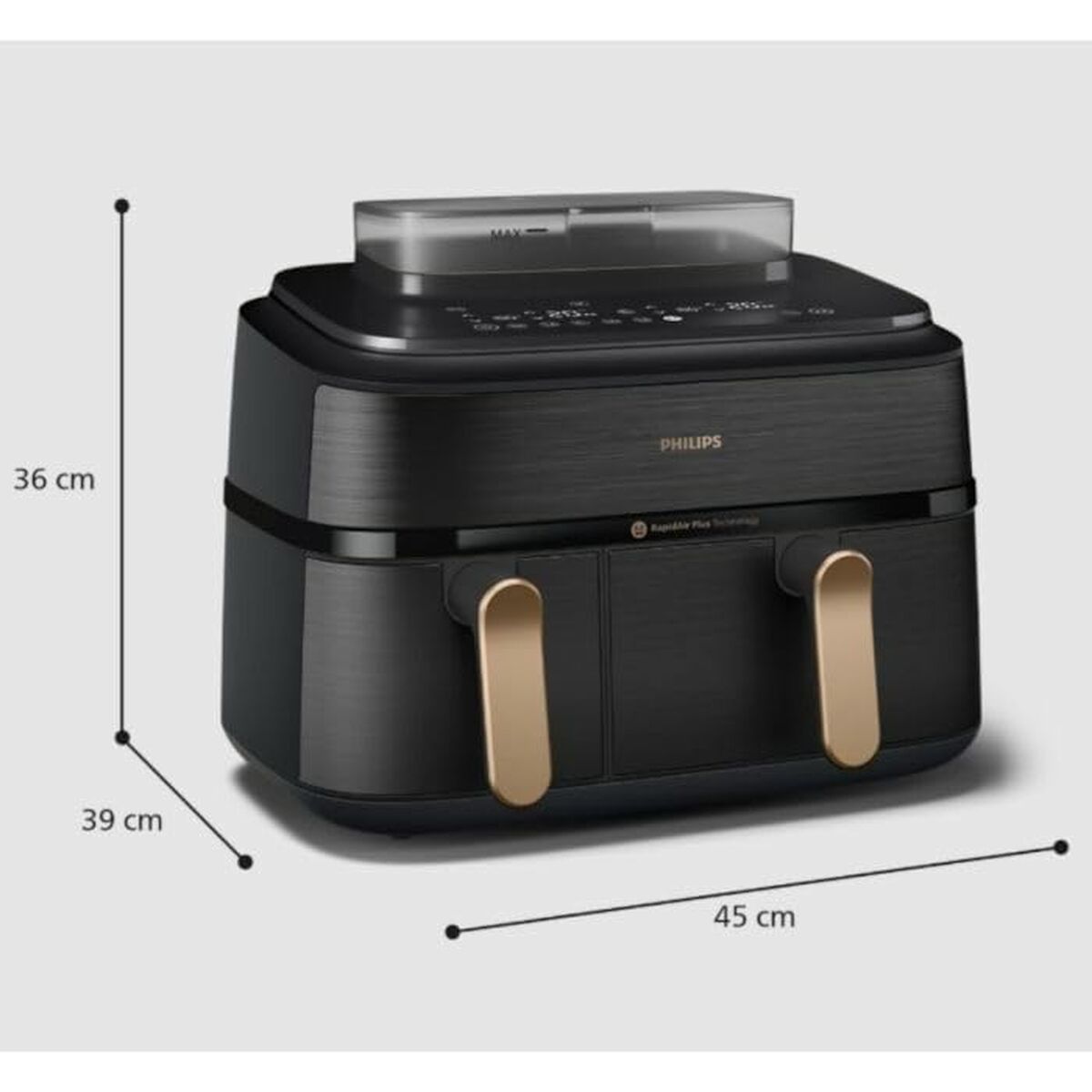 Freidora de Aire Philips NA552/00 Negro 2750 W 9 L 1,4 Kg