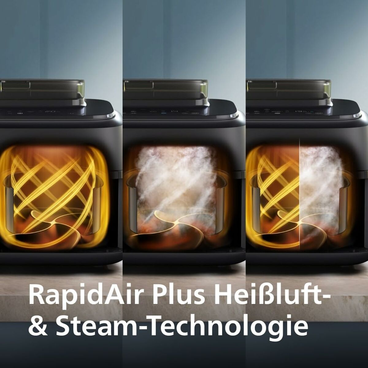 Freidora de Aire Philips NA552/00 Negro 2750 W 9 L 1,4 Kg