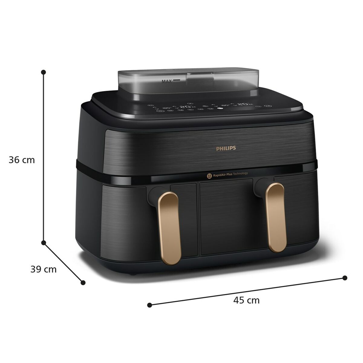 Freidora de Aire Philips NA552/00 Negro 2750 W 9 L 1,4 Kg