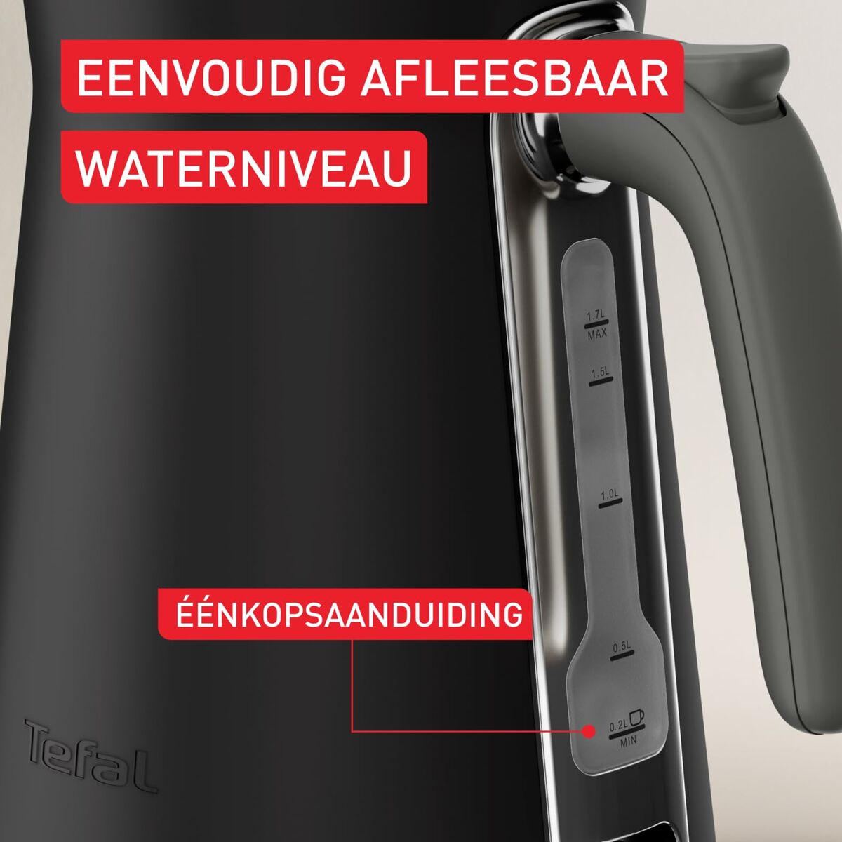 Hervidor Tefal KI6668E0 Negro Acero Inoxidable 2400 W 1,7 L