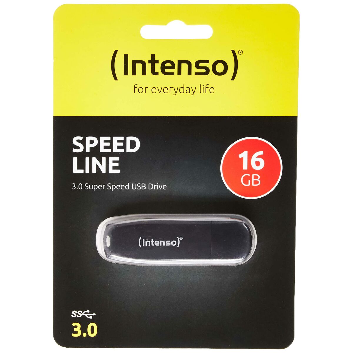 Memoria USB INTENSO Speed Line Negro 16 GB
