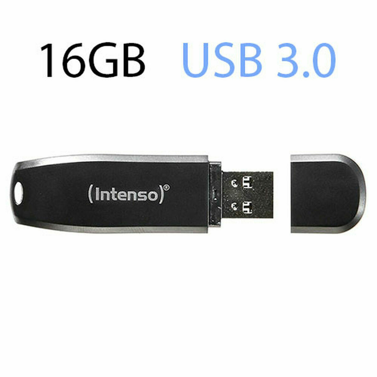 Memoria USB INTENSO Speed Line Negro 16 GB