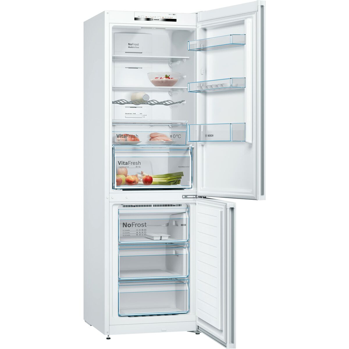 Frigorífico combinado BOSCH KGN36VWED   186 Blanco (60 x 66 x 186 cm)