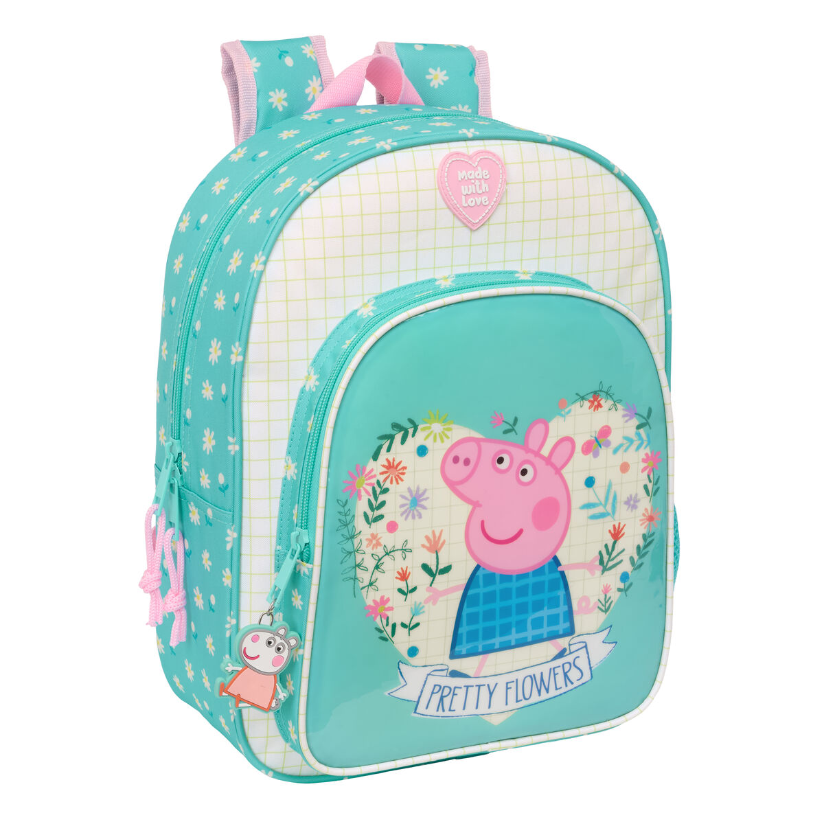 Mochila Escolar Peppa Pig Pretty flowers 26 x 34 x 11 cm