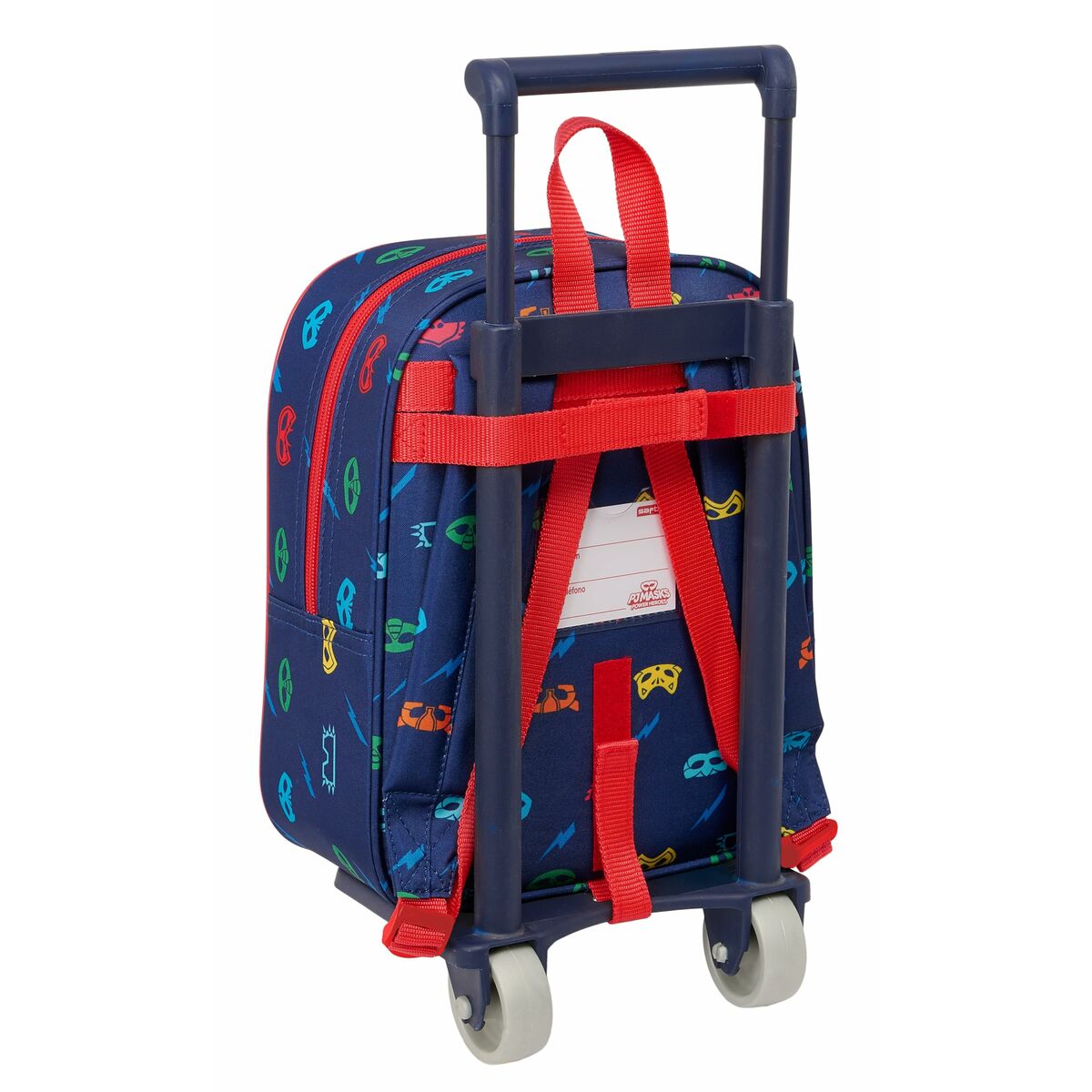 Mochila Escolar con Ruedas PJ Masks Ready 22 x 27 x 10 cm