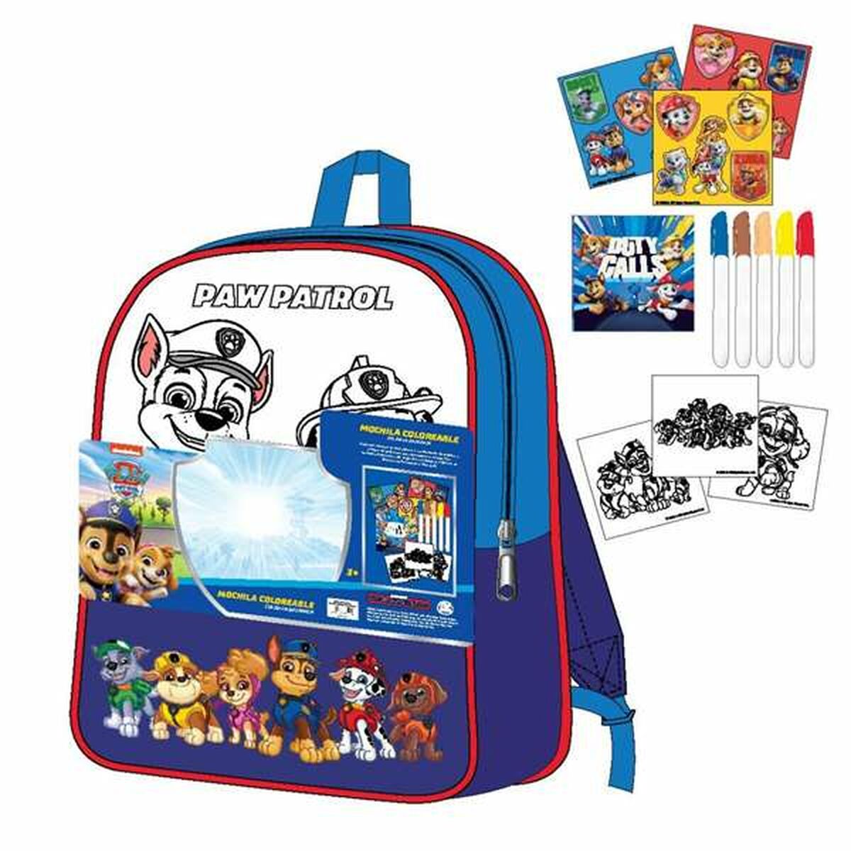 Mochila Escolar The Paw Patrol Azul