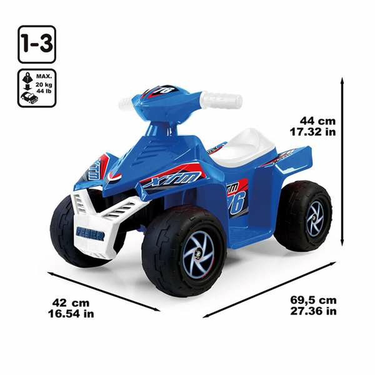 Quad Eléctrico Feber Racy Azul