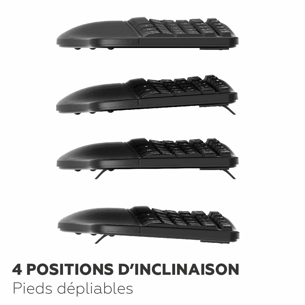 Teclado y Ratón Mobility Lab Ergo C30W Negro