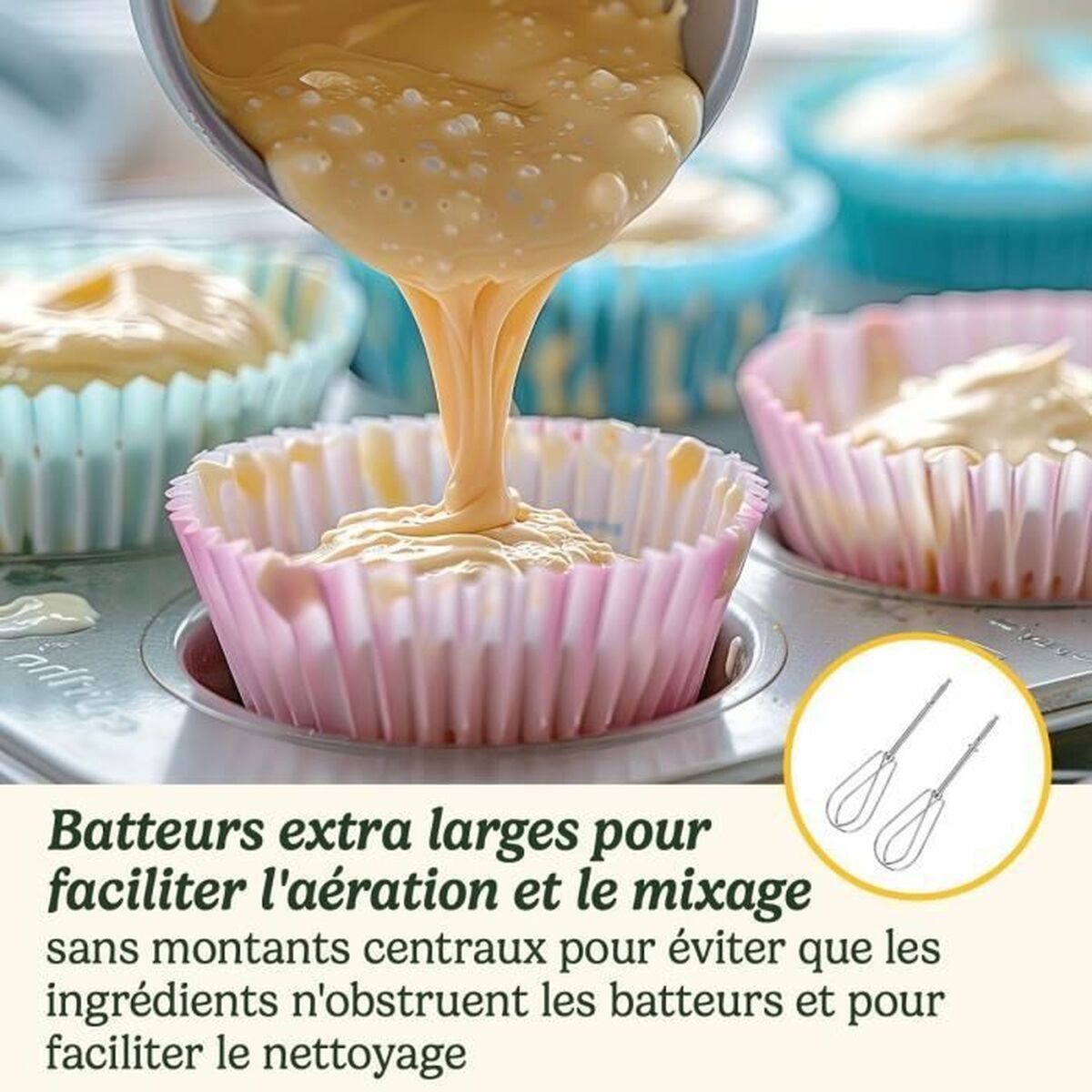 Batidora de Varillas Cuisinart HM7U/E POWER ADVANTAGE Blanco 200 W