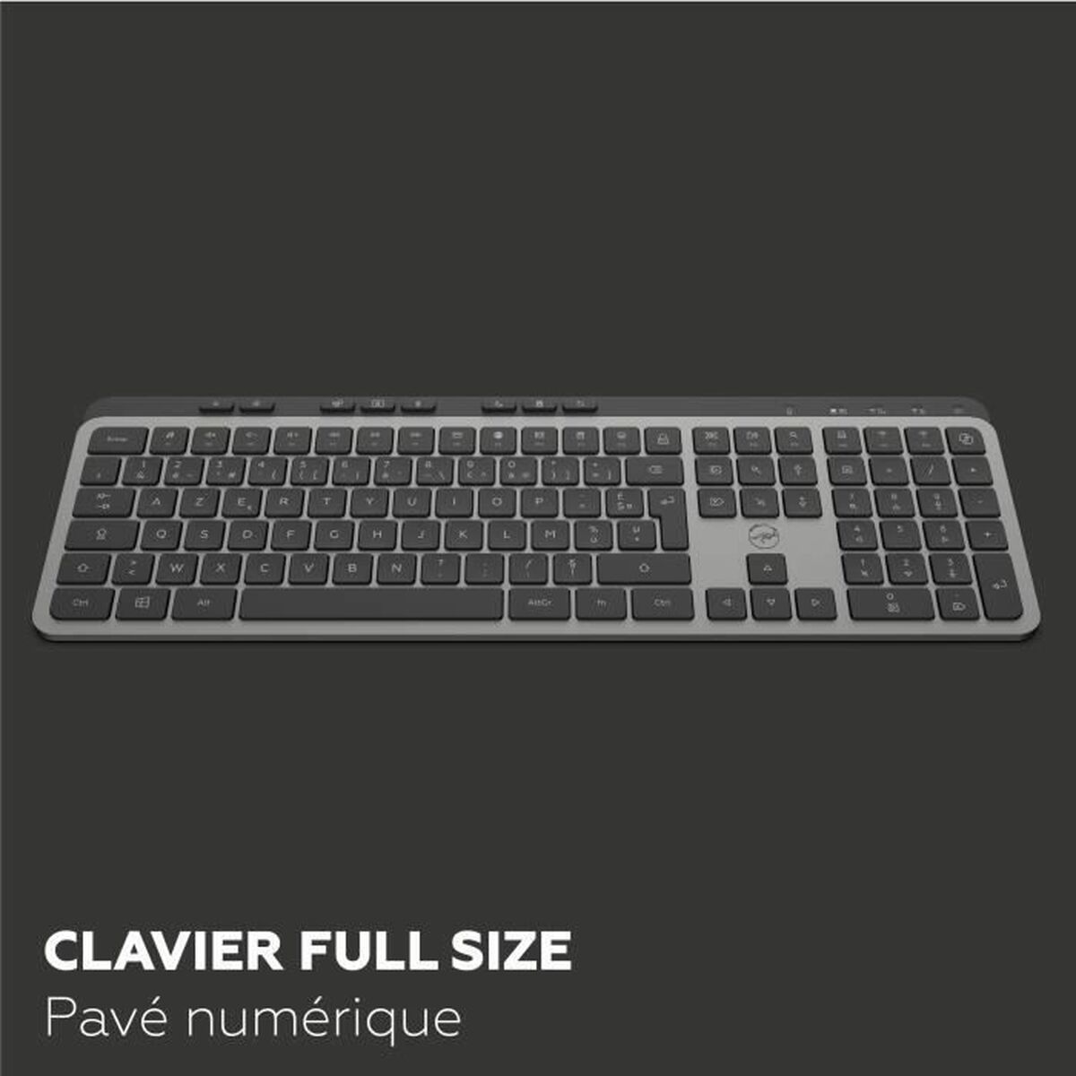 Teclado Mobility Lab KP450W Negro Gris
