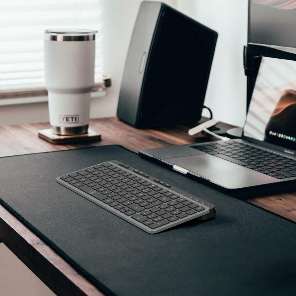 Teclado Mobility Lab KP450W Compact Negro Gris