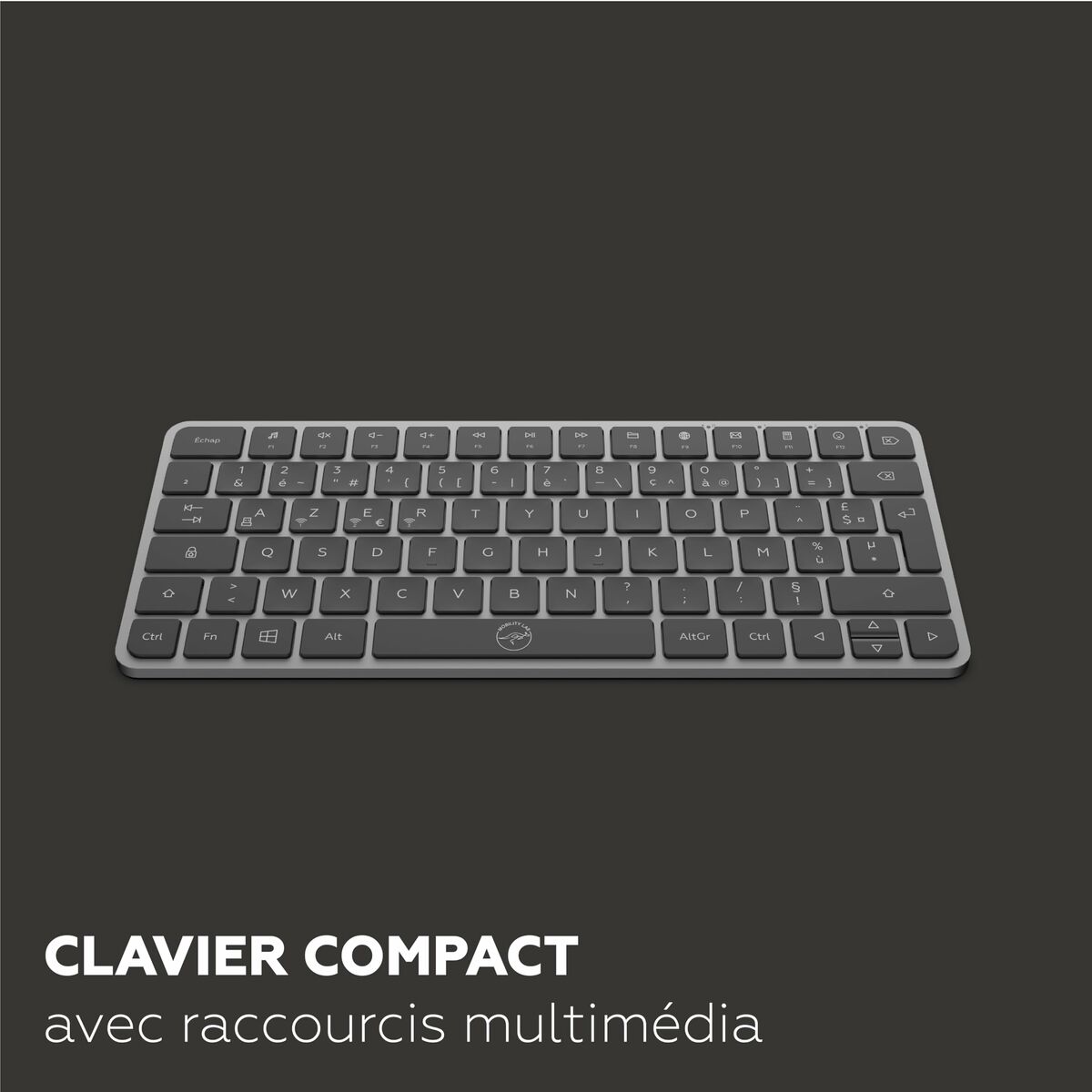 Teclado Mobility Lab KP430W Mini Gris