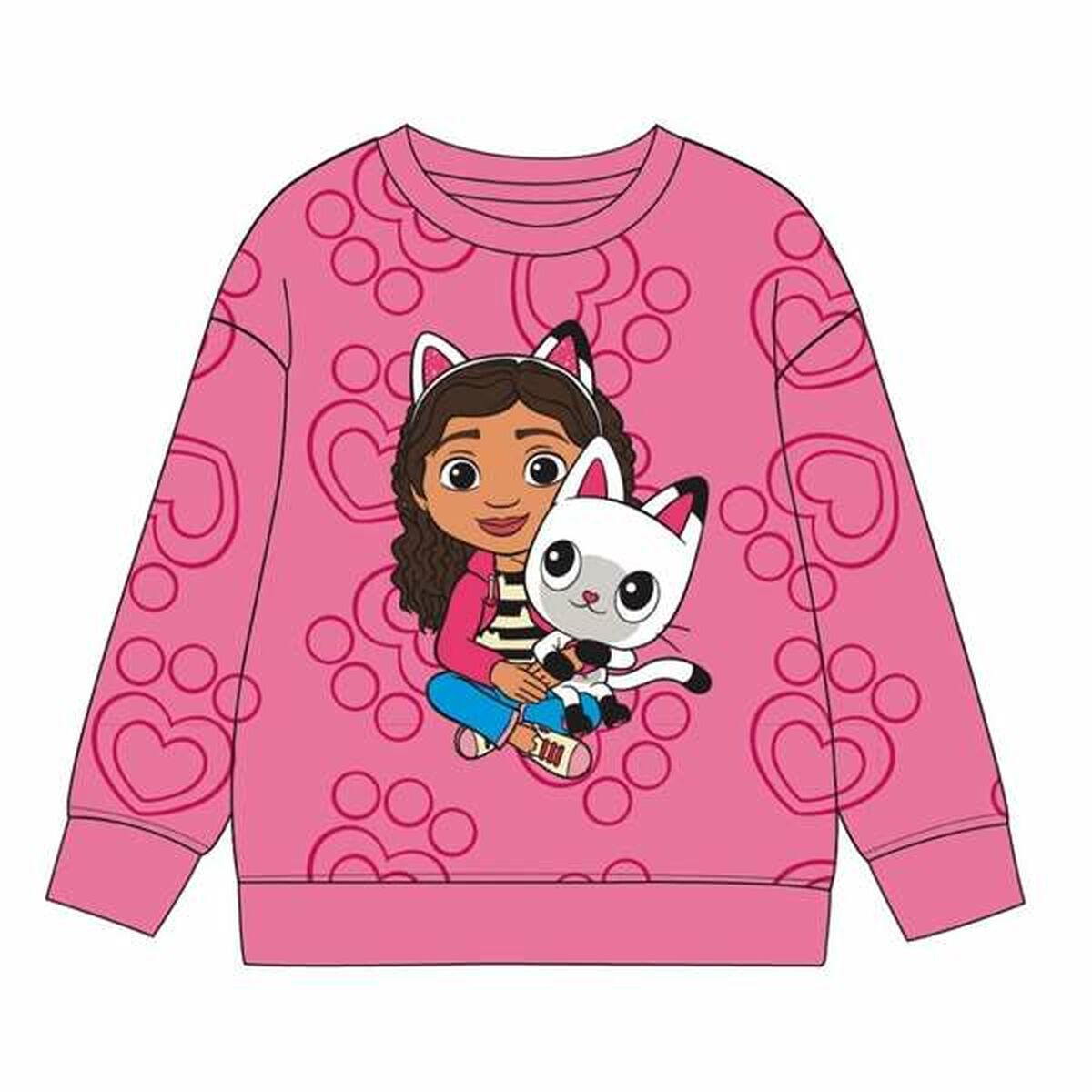 Sudadera Infantil Gabby's Dollhouse Rosa oscuro