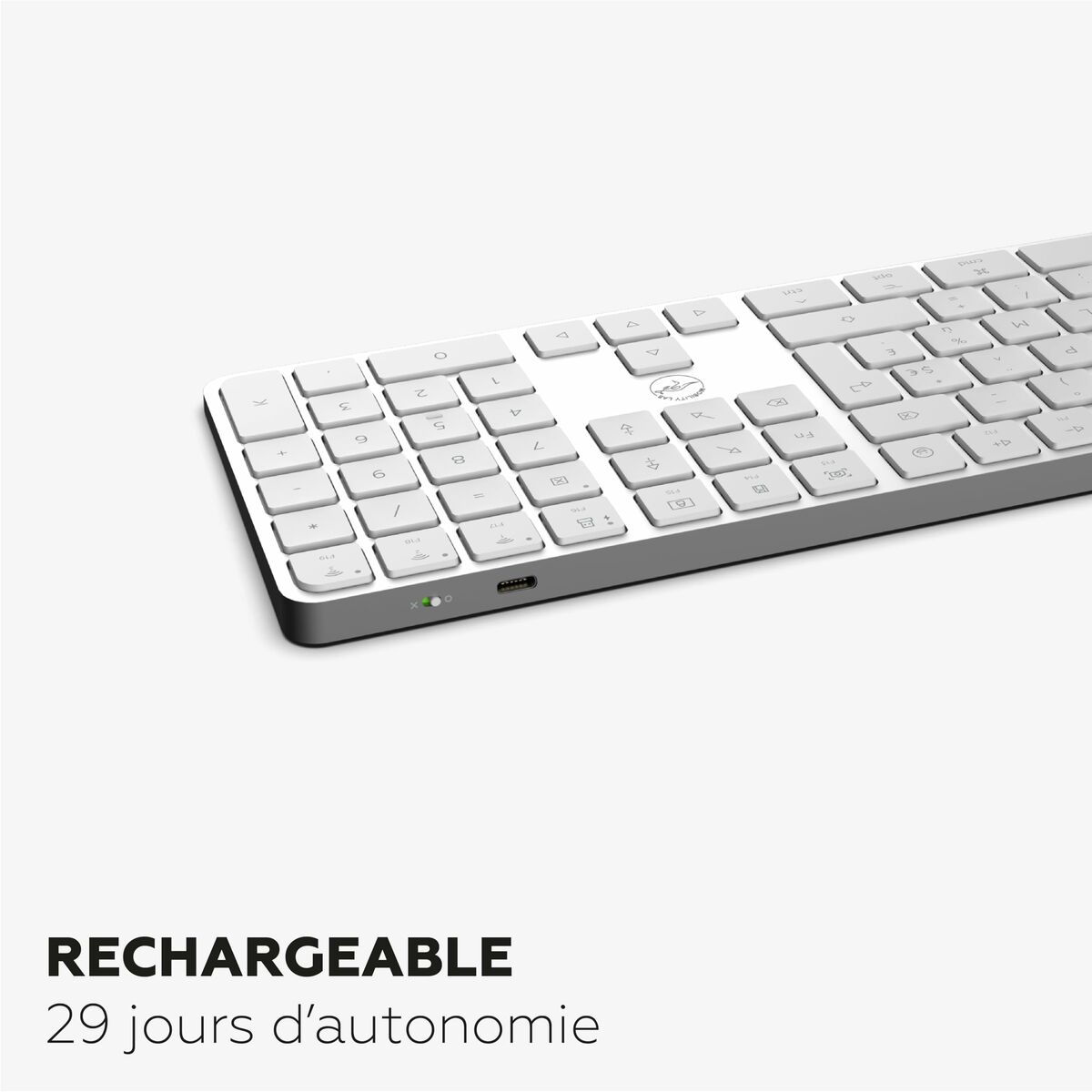 Teclado Mobility Lab KMP2000W Blanco