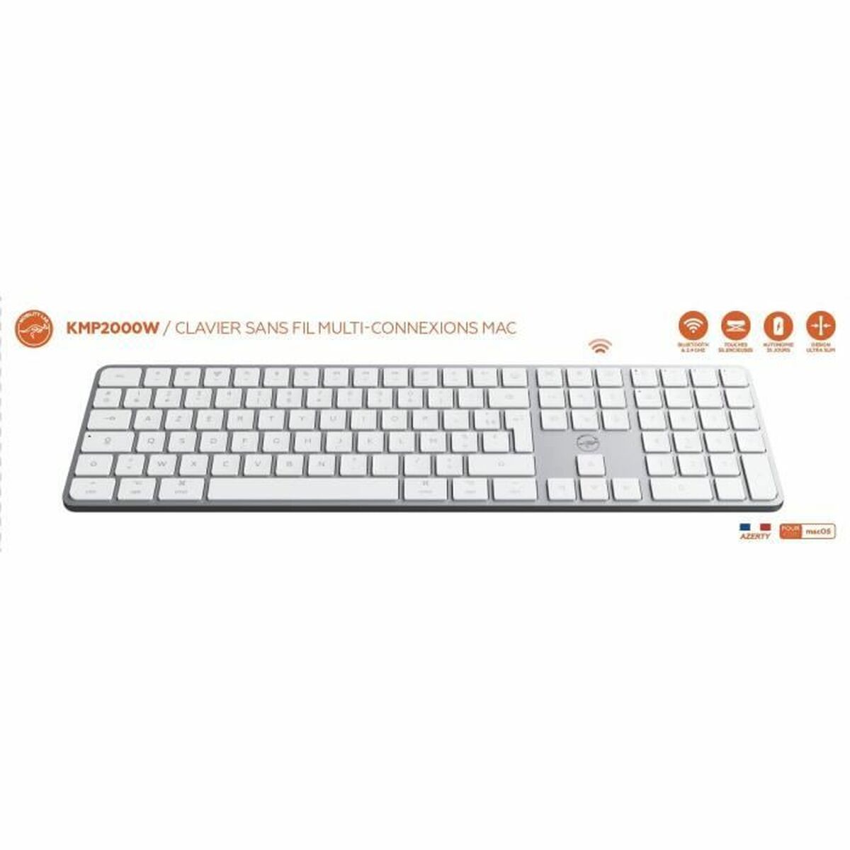 Teclado Mobility Lab KMP2000W Blanco