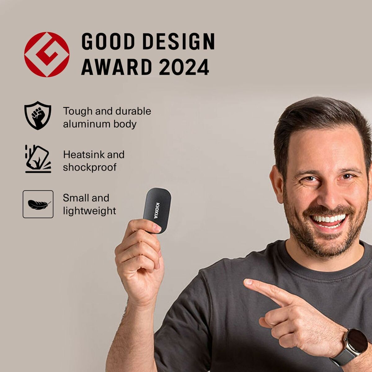 Disco Duro Externo Kioxia EXCERIA Plus G2 1 TB SSD