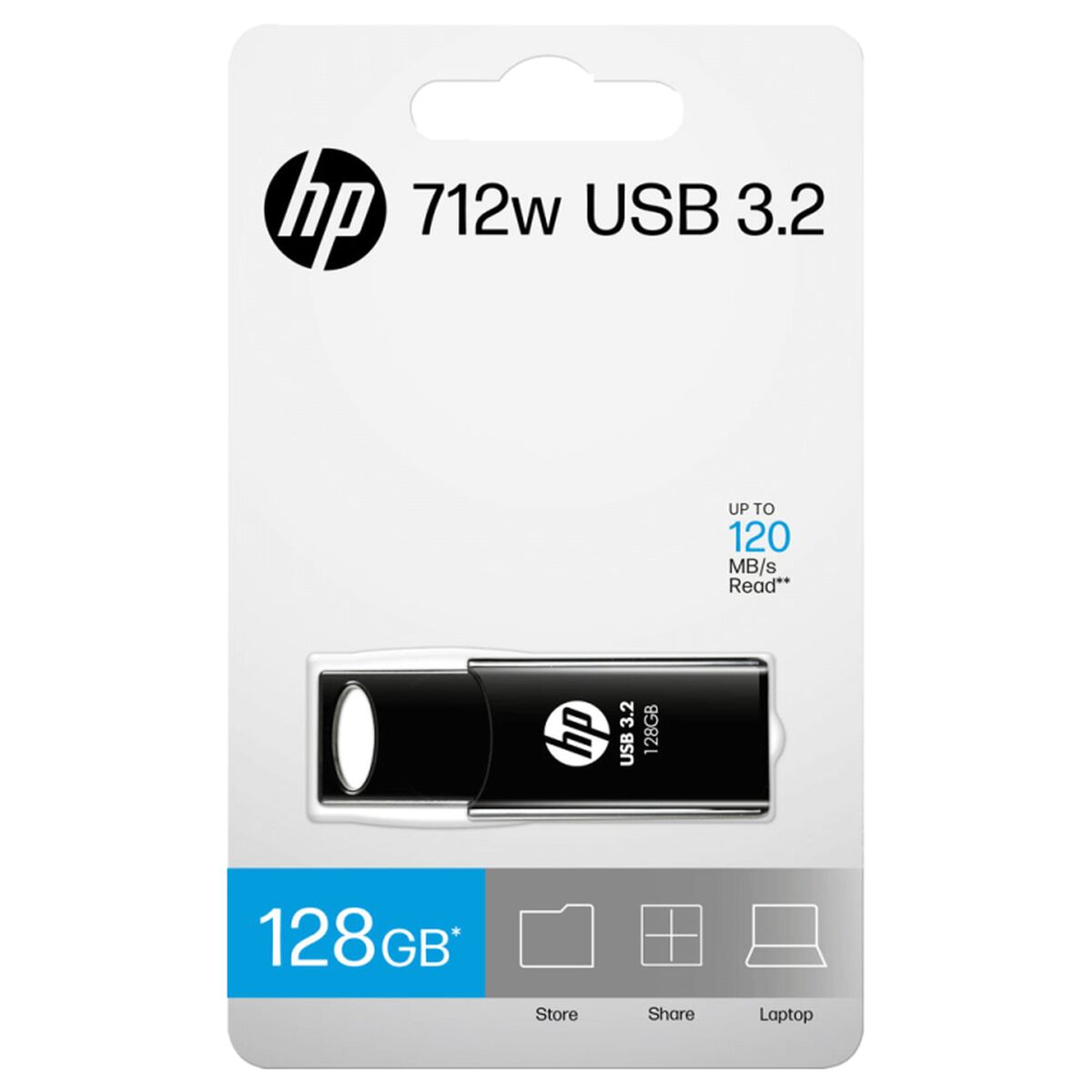 Memoria USB HP 712w Negro 128 GB