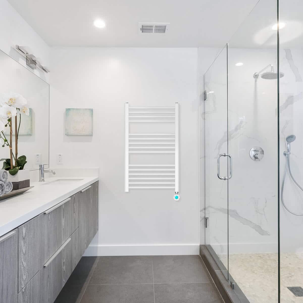 Toallero Eléctrico de Pared Haeger TW-40W.006A 400 W 80 x 50 cm