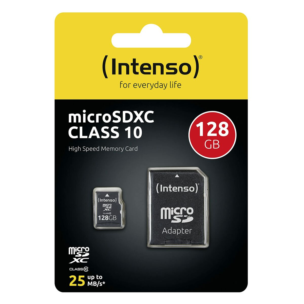 Tarjeta de Memoria Micro SD con Adaptador INTENSO 3413491 128 GB