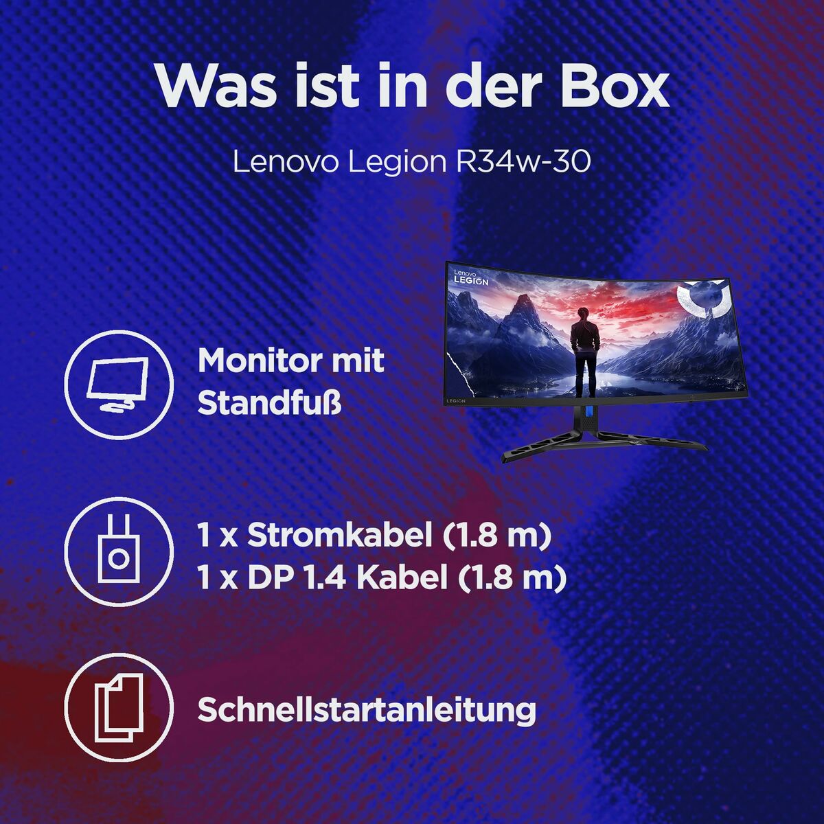 Monitor Lenovo 67C7GACBEU 34" Wide Quad HD