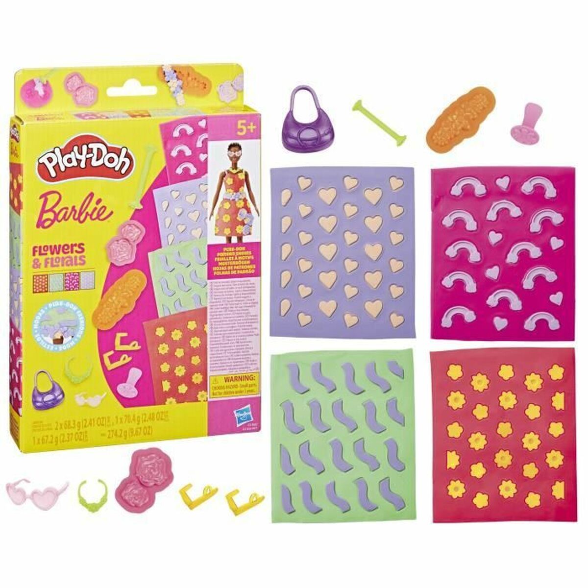 Juego de Plastilina Play-Doh Barbie FLowers & Florals Multicolor