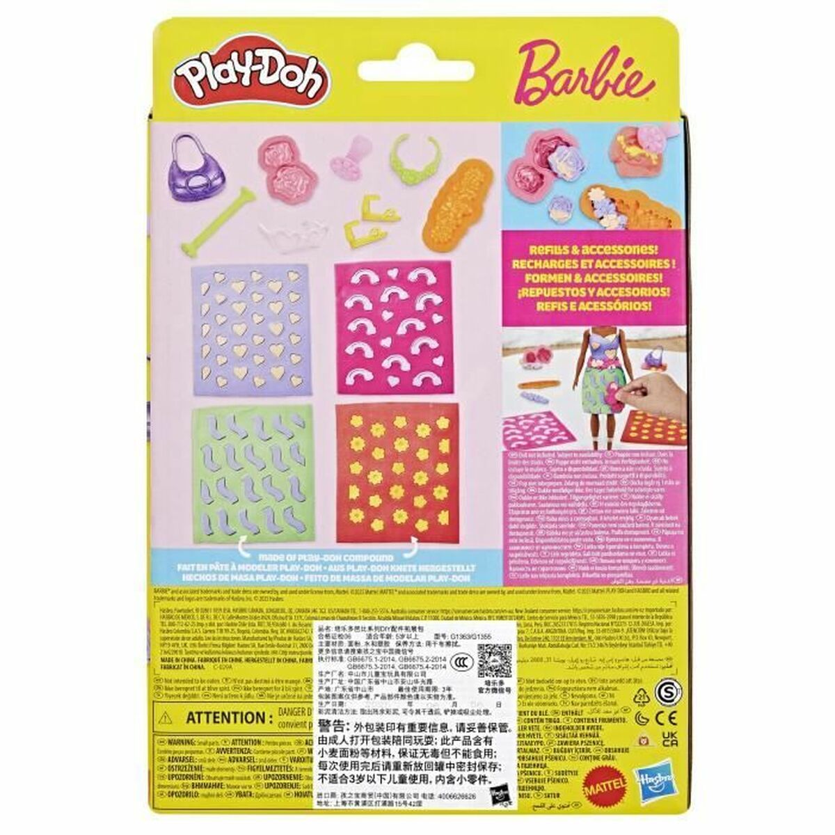 Juego de Plastilina Play-Doh Barbie FLowers & Florals Multicolor