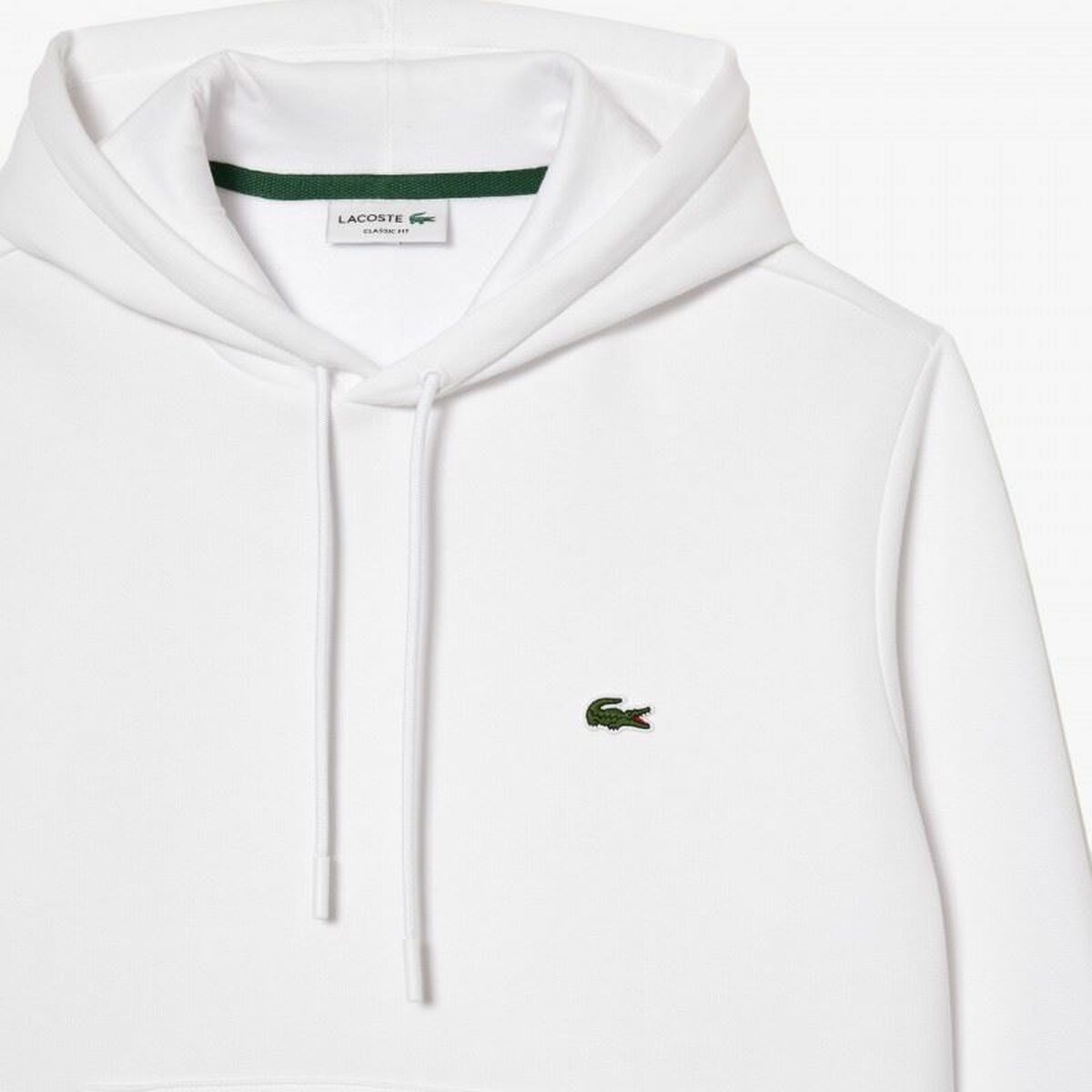 Sudadera con Capucha Hombre Lacoste Core Performance Blanco