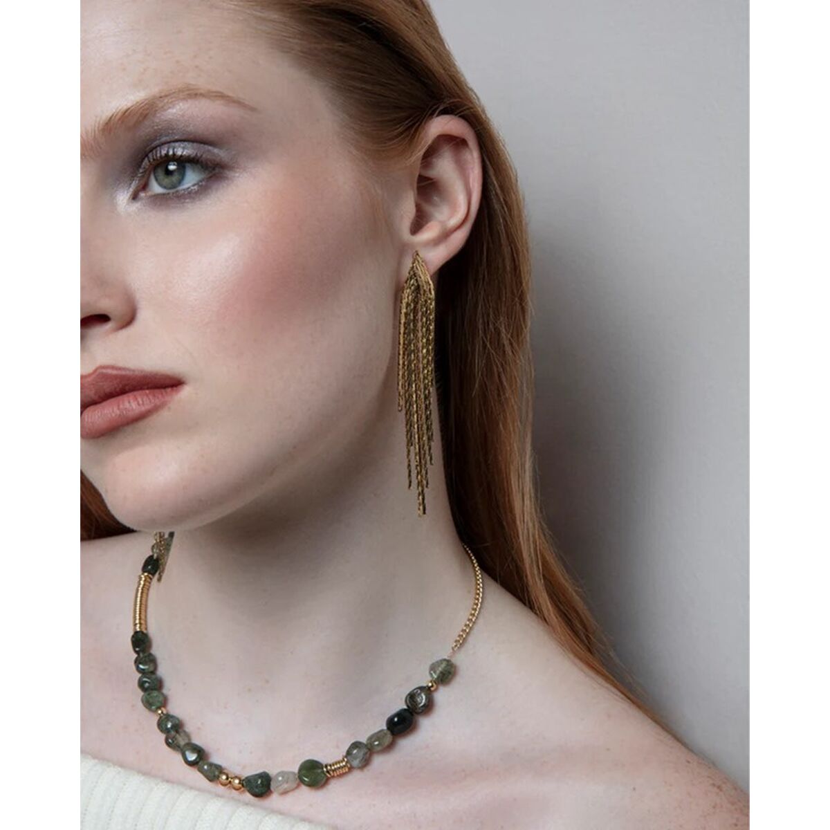 Collar Mujer Viceroy 15156C09016 Gris Dorado