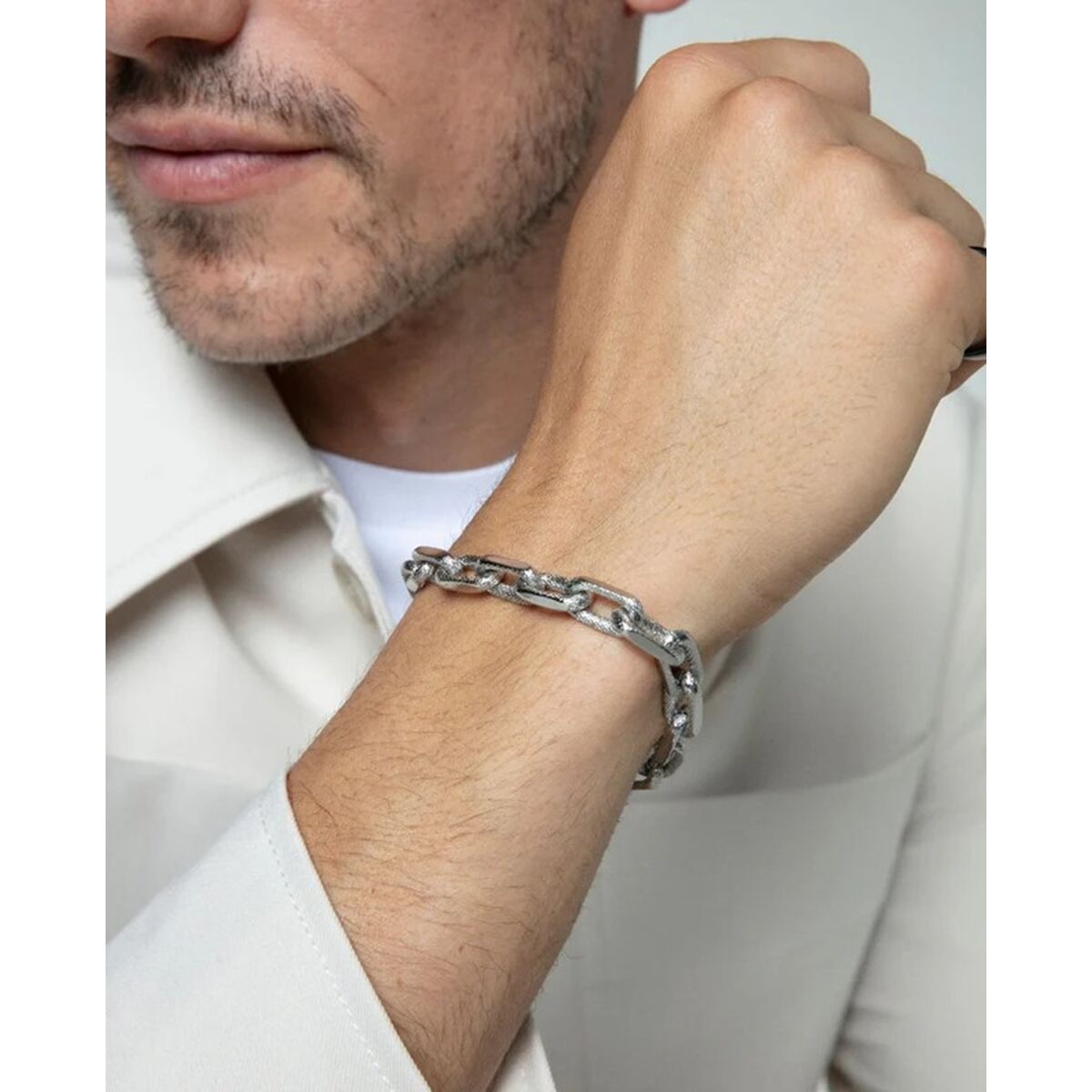 Pulsera Hombre Viceroy 14213P01000 Plata de ley 925 Plateado